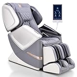 MYNTA 4D Massage Chair, Dual Mechanism 4D+2D Massage Chair Full Body, Waist & Shawl Heating with Extended SL-Track, Foot & Calf Massager, Music Sync with Hi-Fi Bluetooth Speaker