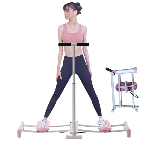 NATICRISI Leg Machine, Leg Exercise Equipment, Slim Body Female Pelvic Floor Muscle Fitness, Adjustable Height, Weight Loss, Kegel Exercises, Ski Practice, Pink