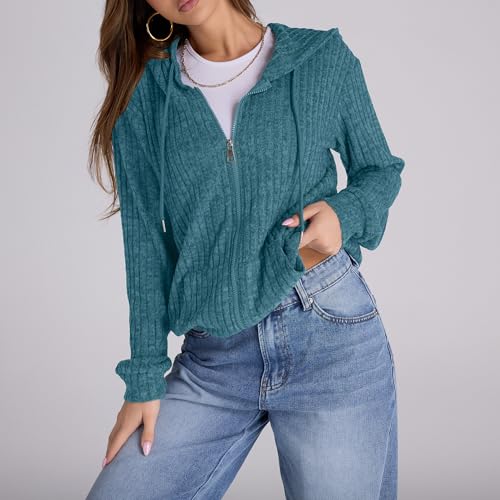 Image of Witsmile Zip Up Hoodie Women Oversized Sweatshirt Long Sleeve 2026 Fall Outfit Lightweight Jackets Workout Clothes