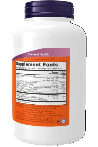 Image of NOW Foods Supplements, Thyroid Energy, Iodine and Tyrosine Plus Selenium, Zinc and Copper, 180 Veg Capsules (Pack of 2)