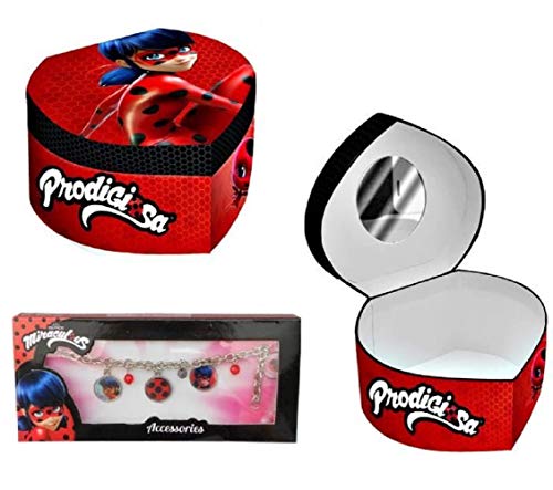 Joyero Ladybug Miraculous + 1 Pulsera Ladybug Miraculous