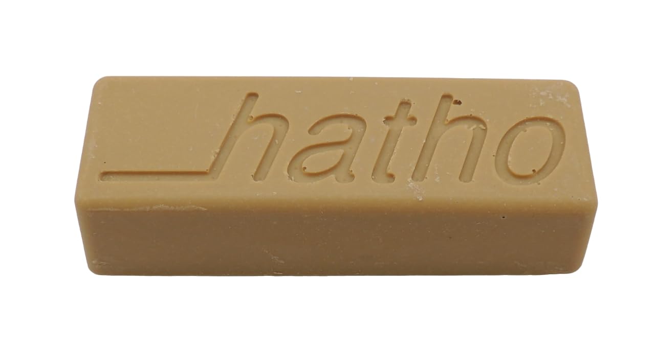 KD89 Hatho Polistar Solid Polierpaste - Pain zum Vorpolieren, Finieren, Superfinish auf Edelmetallen, Nicht-Edelmetallen, Harzen und Verbundwerkstoffen (Beige)