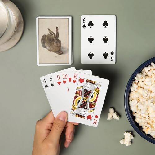Hare (Arte Albrecht Durer) 52 Naipes Póker Tamaño miniatura 2