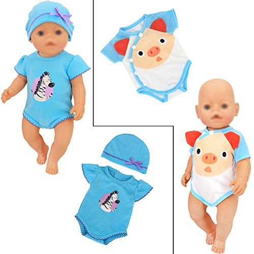 Ebuddy 6 set di accessori per bambole, con