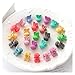 Produktbild DAHDXD 10/20pcs mädchen Bunte haarklumpen Blume Stern Mickey Nette kleine haarklauen Kinder süße haarnadel Cartoons Mode Haarschmuck (Color : 20pcs-12)