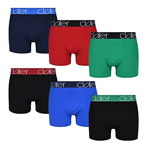 Bóxers para hombre transpirables en pack de 6 calzoncillos de algodón confort retro