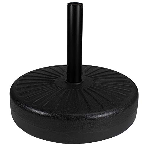 Northlight Black Heavy Duty Water or Sand Umbrella Base - 48lbs