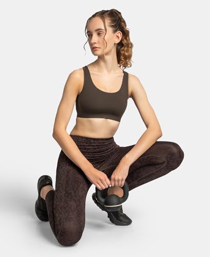 Image of Jockey AP20 Women Wirefree Padded Tactel Nylon Elastane Stretch Full Coverage Racerback Styling Active Sports Bra with StayFresh and StayDry Treatment