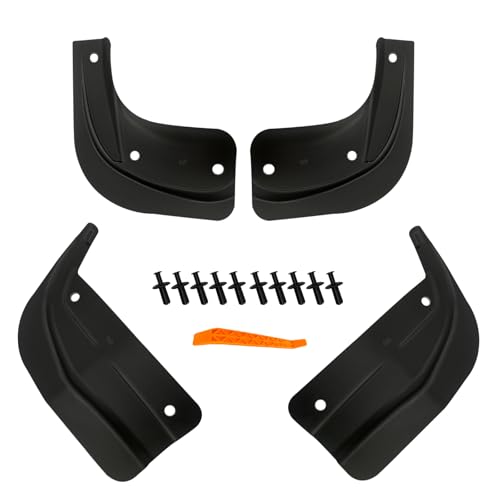 Image of Mudflaps for Tesla Model 3 Accessories 2025 /2024, No Drilling No Tape All Weather Protector Tire Mudguards, TPE Splash Guards 2025 Upgraded Version, 4 Sets
