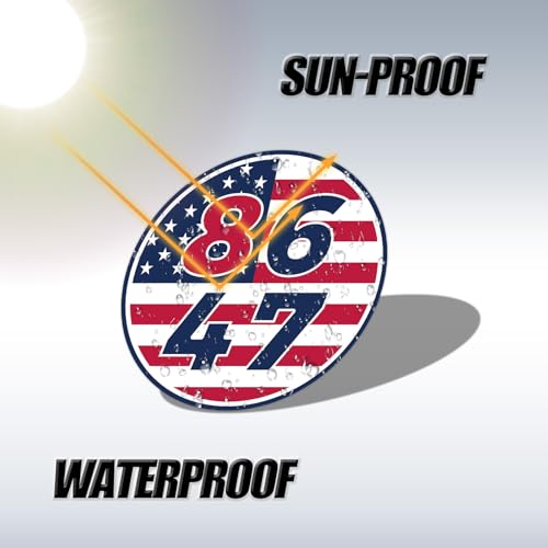 Image of 3pcs 8647 President Car Magnets, American Flag Bumper Stickers Campaign Magnetic Political Bumper Stickers for Cars, Trucks & Vehicles (Style C)