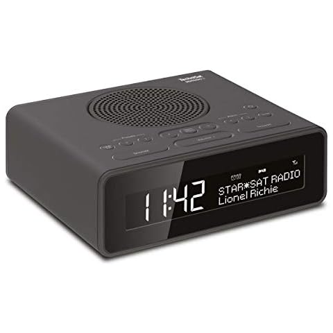 TechniSat DIGITRADIO 51 DAB+ Radiowecker (DAB, UKW, Uhrenradio, Wecker mit zwei einstellbaren Weckzeiten, Snooze-Funktion, Sleeptimer, dimmbares Display, Kopfhöreranschluss) schwarz Cover