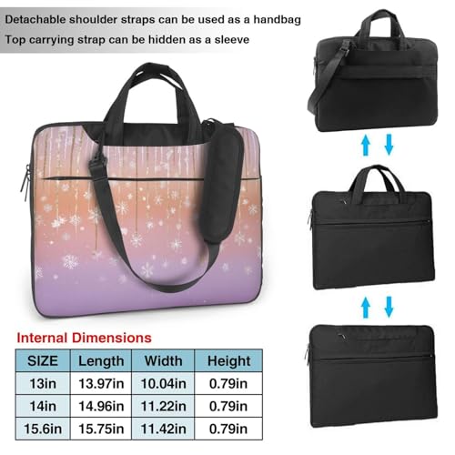 Maletín para laptop impermeable 14 pulgadas morado miniatura 4