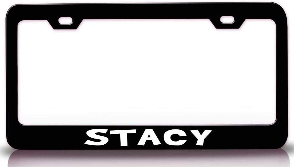 Stacy Male Name Metal Car SUV Truck License Plate Frame Bl s98