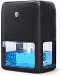BREEZOME 60 OZ Dehumidifiers for Home, Dual-Semiconductor Quiet Dehumidifier with Timer Auto-Off Sleep Mode 7 Colors Light Portable Small Dehumidifiers for Bathroom, Cloakroom, RV, Black