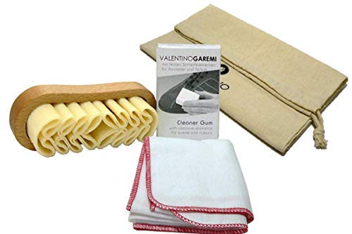 VALENTINO GAREMI Suede Nubuck Cleaning Kit for Boots Shoes Furniture Purses Bags Gloves - Clean Eliminate Remove Salt Stain Marks
