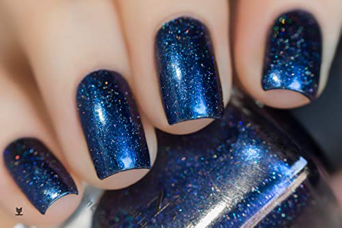 Image of ILNP Unfazed - Blue, Purple Duochrome Holographic Nail Polish