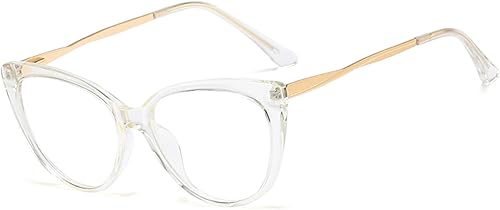 ANRRI Gafas de computadora clásicas y elegantes con bloqueo de luz azul estilo ojo de gato para mujer, marco vintage