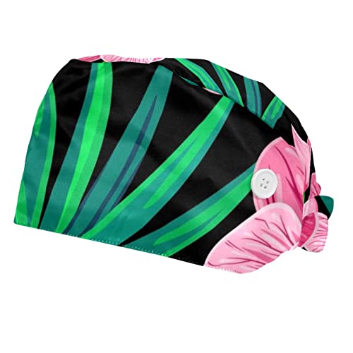 Couvre-chef unisexe casquette de travail Fleurs en Fleurs chapeau hommes femmes lot de 2