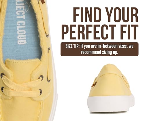 Image of Project Cloud Canvas Sneakers for Women - Memory Foam Slip On Shoes Women Footwear - Lightweight and Non Slip Fashion Sneakers (Seasalt)