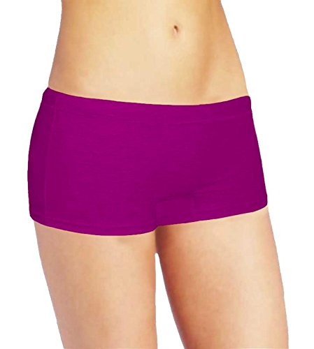 Image of Selfcare Women Soft Cotton Sinker Mid Waist Boyshorts Panties with Concealed Elastic Panel Pack of 3