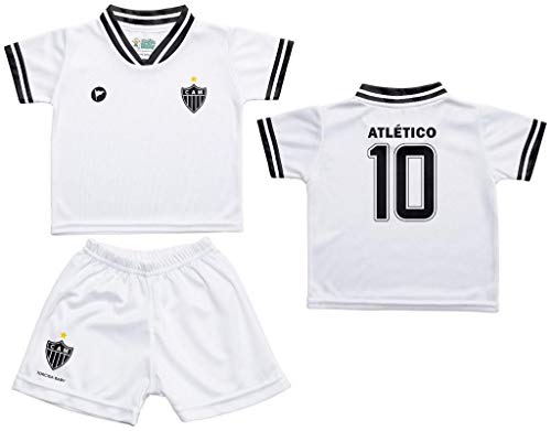 Conjunto Atlético Mg Uniforme Infantil Branco - Torcida Baby