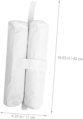 Miniatura 4 de Bolsas de arena para toldo, 4 unidades, color blanco, resistente, resistente al viento, toldo para exteriores, toldo, pesos, marco de soporte,