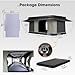 SanHima Rooftop Tent Hard Shell - Gibb Overland Aluminium Roof Top Tent 360° View, w/Tri-Color LED Strip Light & 1.97” Thick Mattress, for Car SUV Truck Camping, 2-3 People