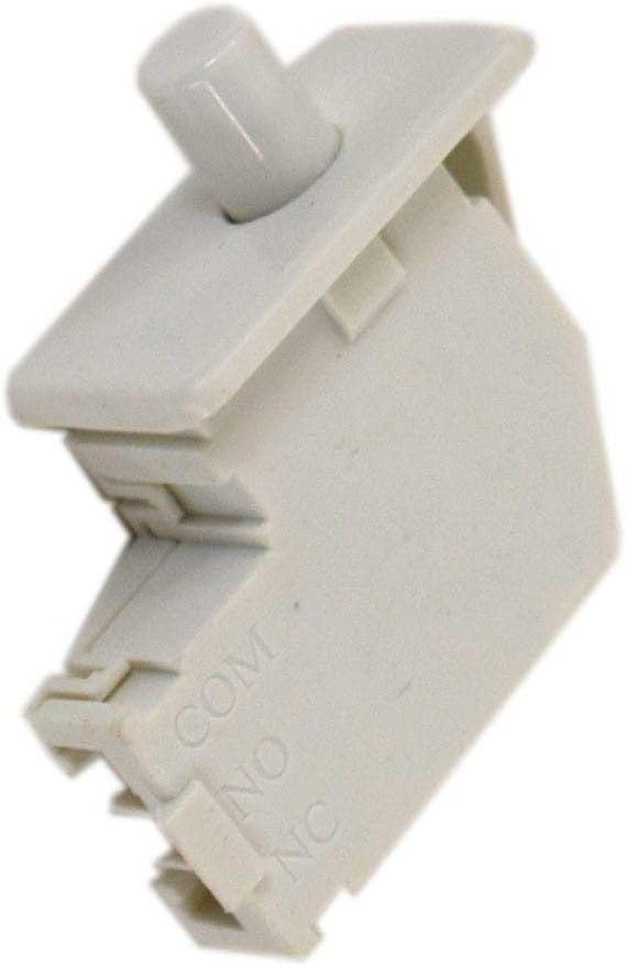 Dryer Door Switch, Mechanical, Push Button, Automatic, White, Replaces For GE, Hotpoint, Dryer