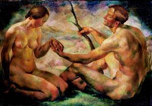 Peinture à l'huile Reproductions de May 1923 Erzsébet Korb 12x16 Pouces