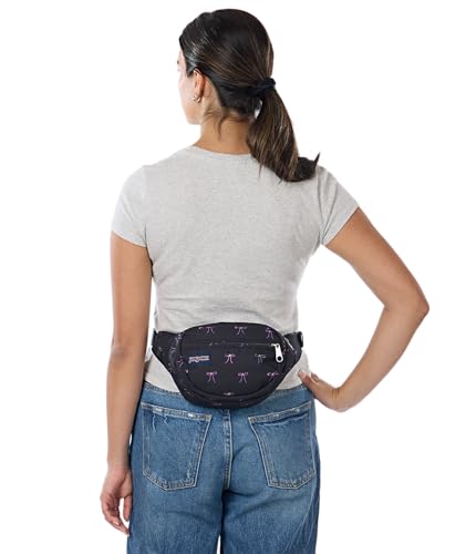 Image of JanSport Fifth Avenue Fanny Pack Crossbody Bags for Women, Men - Stylish, Durable Waist Bag with Adjustable Belt, Main Zippered Pocket, Quick Stash Pocket, Travel Essentials, Bad Bows