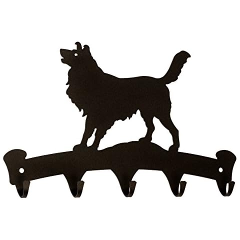 Dragon Laser Ltd., Border Collie Decorative Hooks, Sheep Dog, Multi Hooks, Coat Hooks, Key Hooks, Gift for Dog Lovers Cover