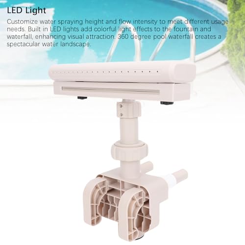 Cascada LED para piscina sobre suelo y spray 360 de decoración exterior 4