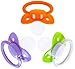 Adult Sized Pacifier ABDL Dummy for Adult Babies Three Color Pack Crazy Green Purple Lust & Shy Orange
