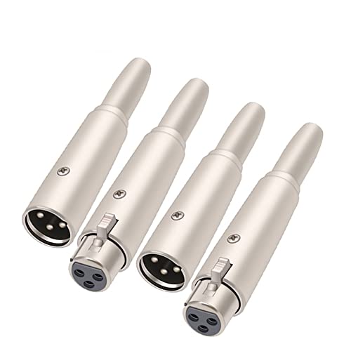 Adaptador cable XLR macho a jack mono 1/4 pulg miniatura 1