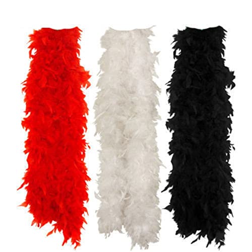 Boa en plumes de 2m pour décorations de mariage et loisirs créatifs