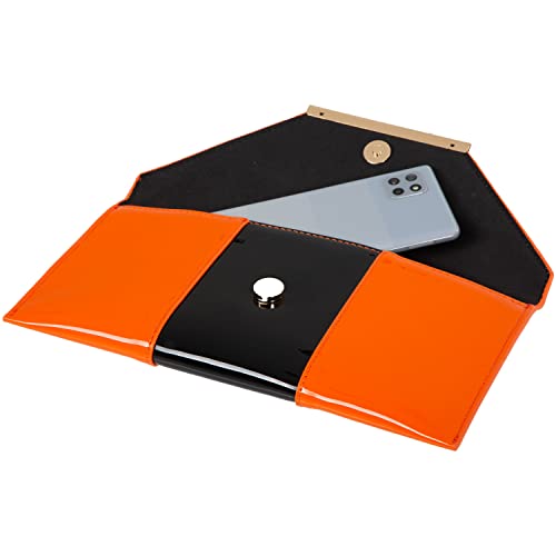 Image of JNB Faux Patent Leather Envelope Candy Clutch