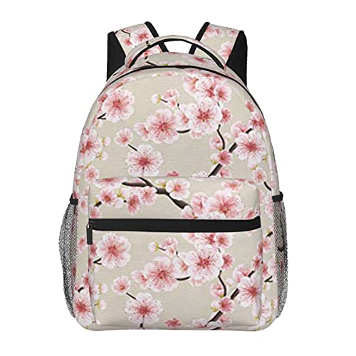 Sac d'école grande capacité rose et noir doté d'un port de charge USB