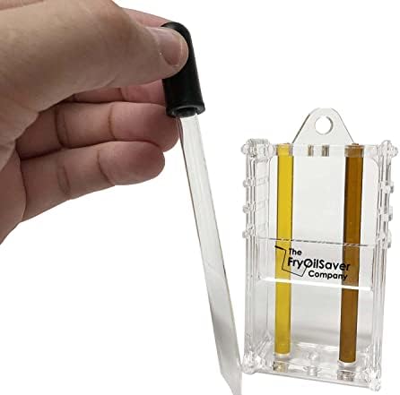FryOilSaver Co, Fryer Oil Test Kit, Two Color Visual Guide with Eye Dropper, Monitor Shortening Quality of Oil Fryers, Oil Test Kit for Clear Frying Oil, FC3017B, FMP 538-1000