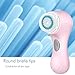Microtree Electric Facial Cleansing Brush, Sonic Vibrating Rechargeable Face Scrubber Exfoliator, 2 Speeds for Gentle Clean, Face Wash Brush - No Rotation, Safe for All Skin Types