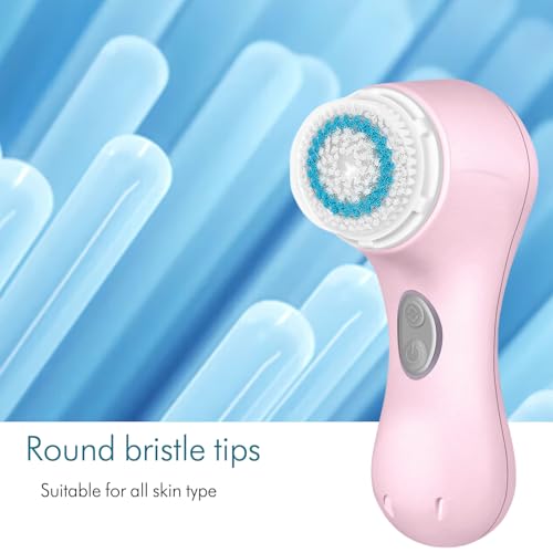 Brosse électrique pour le visage Microtree, système rechargeable vibrant et étanche à 2 vitesses