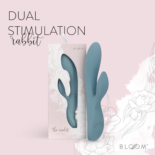 Vibromasseur Rabbit Bloom stimulation point G et clitoris en silicone
