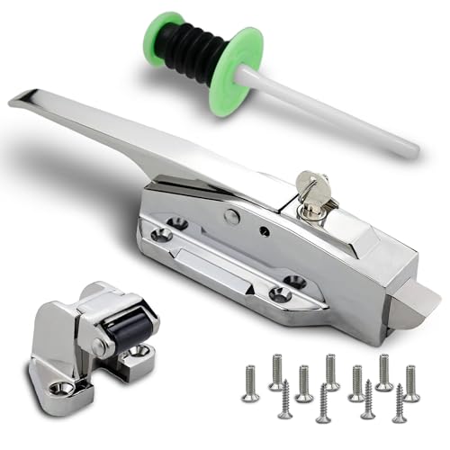 Walk-in cooler door latch kit and glow handle