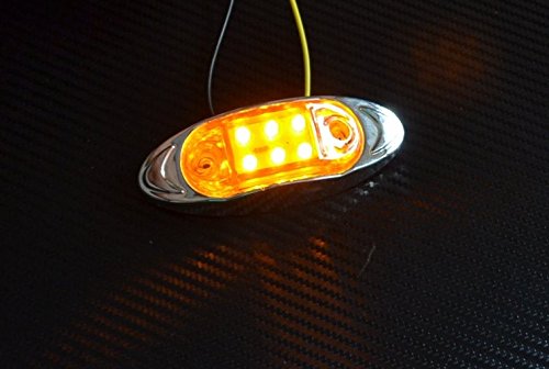 Zijmarkeringslicht LED ovaal opbouw 12V - Markeringslichten ovaal