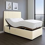 Electric Vienna Adjustable Beds Mobility Velvet + Headboard + Mattress (Silver,...