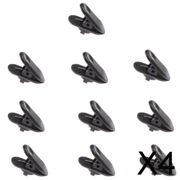 4x10 Pieces Lavalier Mic Earphone Headset tidy line Cable collar clip Black|Consumer Electronics |Portable Audio & Headphones |Headphones|(4 Pack)|Accessories, Organizer, Storage, Holder, Rack, Stand,-image-41