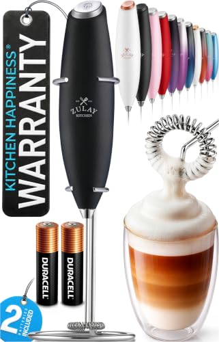 Zulay Kitchen Powerful Milk Frother Wand With...