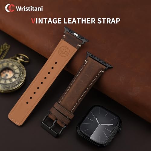 Image of Wristitani Genuine Leather Strap for Apple Watch