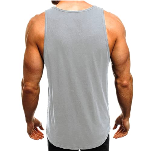 HOTCAT Herren Muscle Shirt mit Print Sommer Tank Top Fashion Streetstyle für Muskelbewunderer