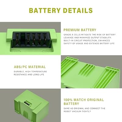 ABL-D1 4INR19/65 Battery for iRobot Roomba e and i Series i3 3150 i3+ 3550 i4 4150 i4+ 4550 i6 i7 i7+ 7150 7550 5150 e5150 e515020 e5152 e5154 e5158 e5 e6 e6198 e619820 i7158 i7550 i7558 14.4V 1800mAh