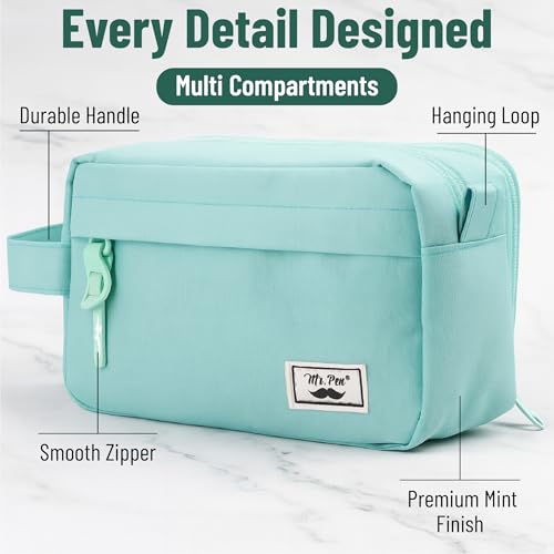 Image of Mr. Pen Large Capacity Pencil Pouches and Bags - Mint Green School